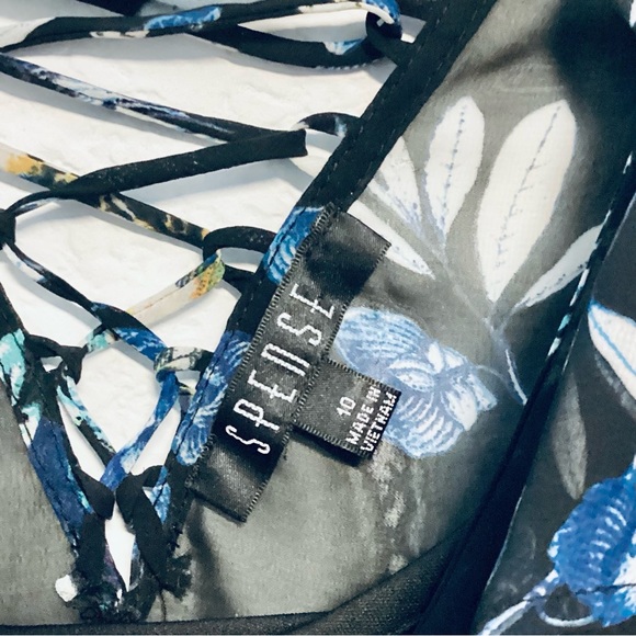 Spenser Jeremy Women's Floral Printed Faux Wrap Ruffle Maxi Dress S10 - Picture 6 of 14